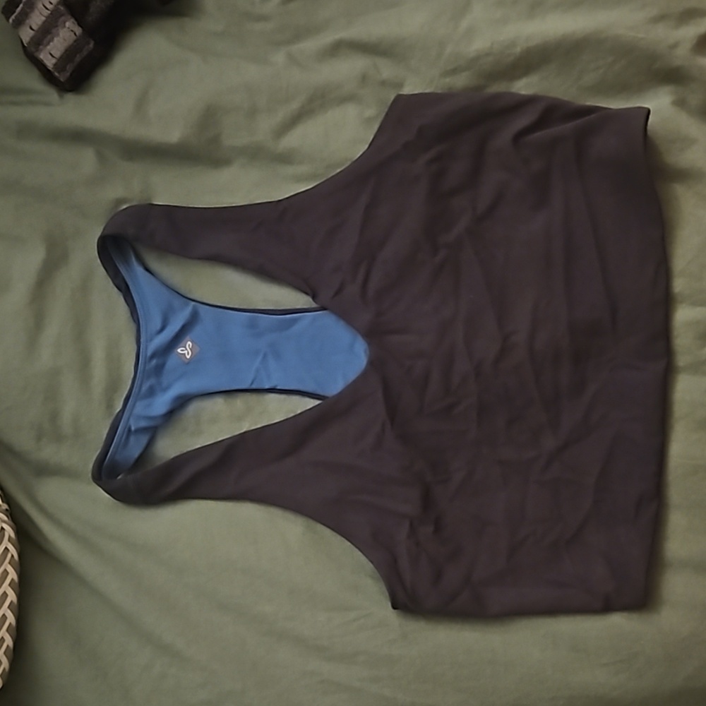 Reversible Navy/Turquoise Prana sports Bra